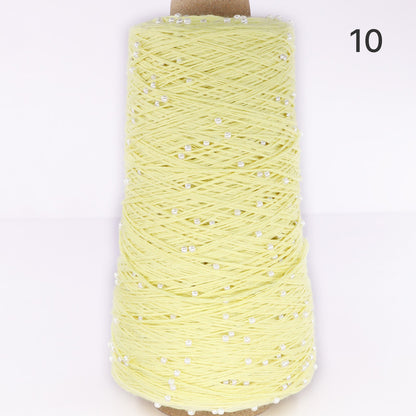 Pearl Cotton（パールコットン）350g｜真珠のような輝き｜パールビーズ入りシルケットコットン｜上品な艶と涼やかなサマーヤーン｜韓国トレンドのバレエコア風｜全75色