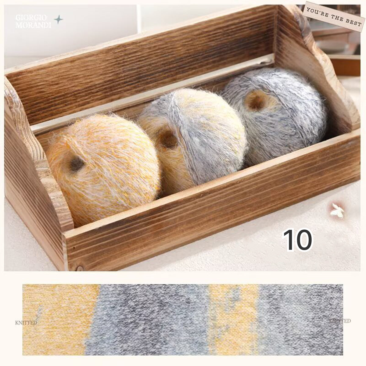 Hane Mohair（ハネモヘア）50g｜グラデーションモヘア糸｜羽のように軽やかでシルクのような艶感｜全12色