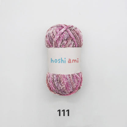Moco Velvet Yarn（モコベルベットヤーン）100g｜シェニール・モールヤーン｜ベルベットのような艶感の毛糸｜秋冬小物・あみぐるみに｜全50色