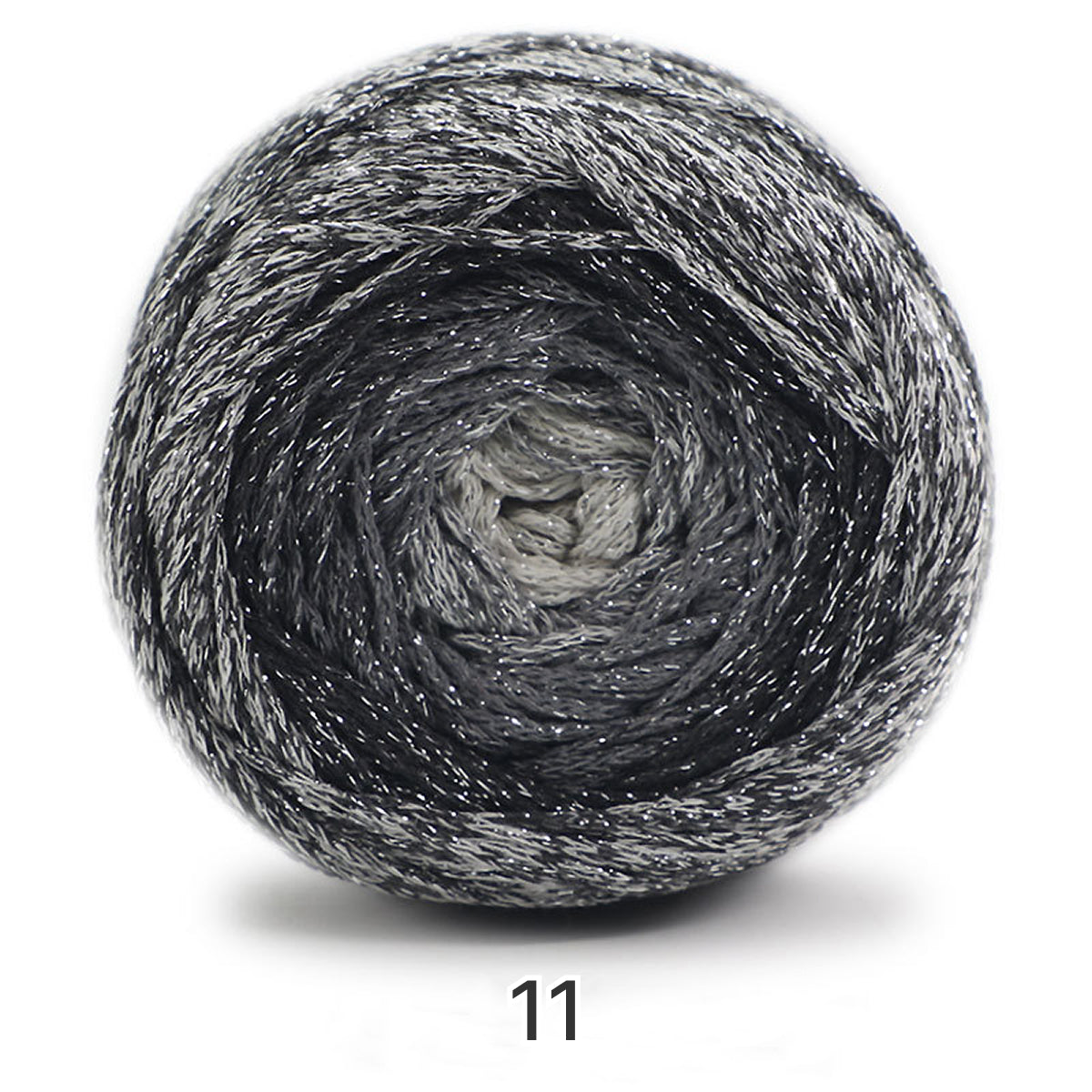Galaxy Cake Yarn（ギャラクシーケーキヤーン）200g｜銀河のように輝くグラデーション｜韓国トレンド・Y2K｜キラキラ銀糸入り｜バッグ編みに｜大容量