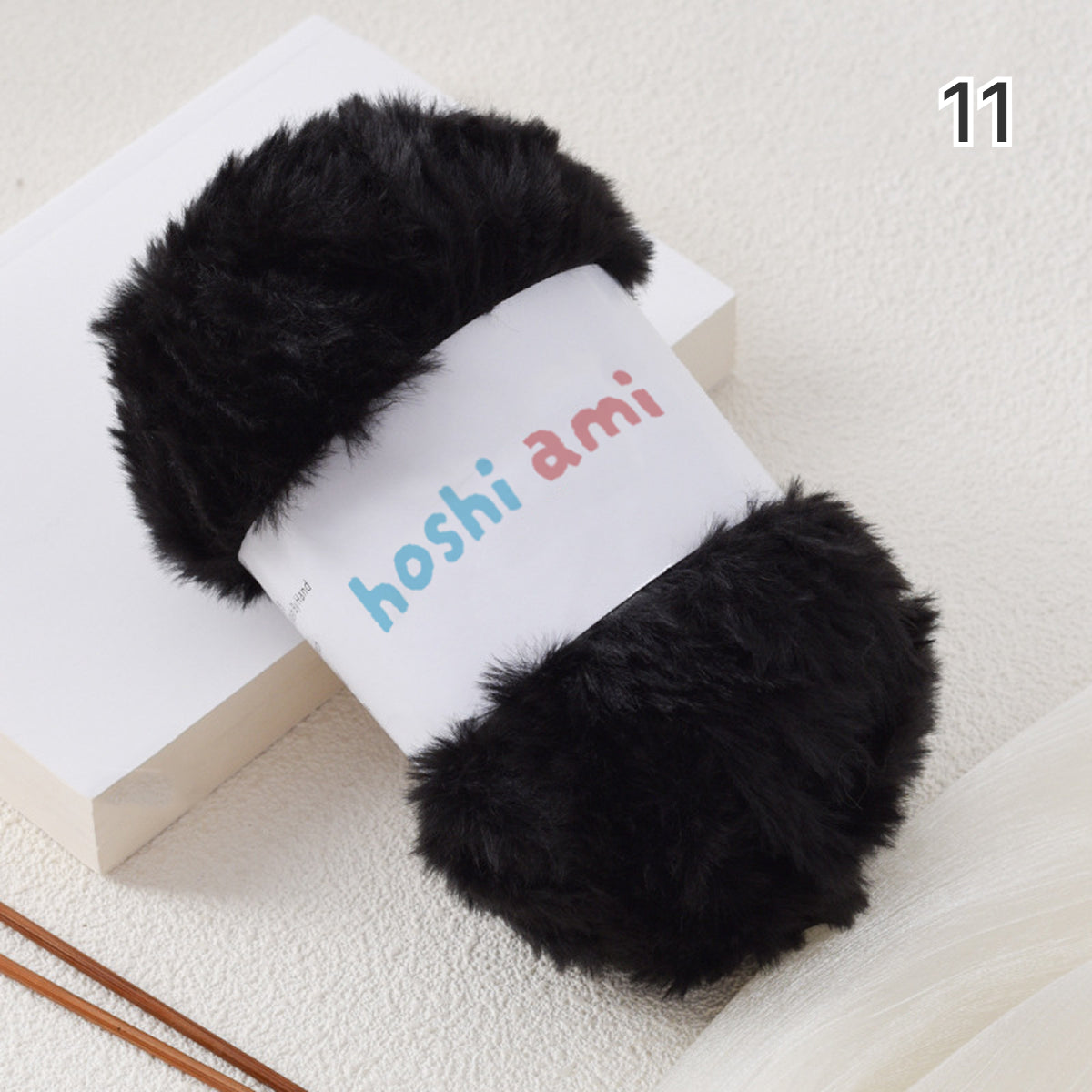 極太フェイクファーヤーン100g大玉｜もこもこ エコファー｜星ポンチョ　マフラー・バッグ・ラグ作りに