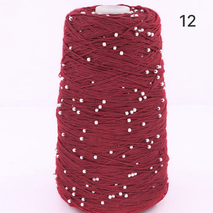 Pearl Cotton（パールコットン）350g｜真珠のような輝き｜パールビーズ入りシルケットコットン｜上品な艶と涼やかなサマーヤーン｜韓国トレンドのバレエコア風｜全75色