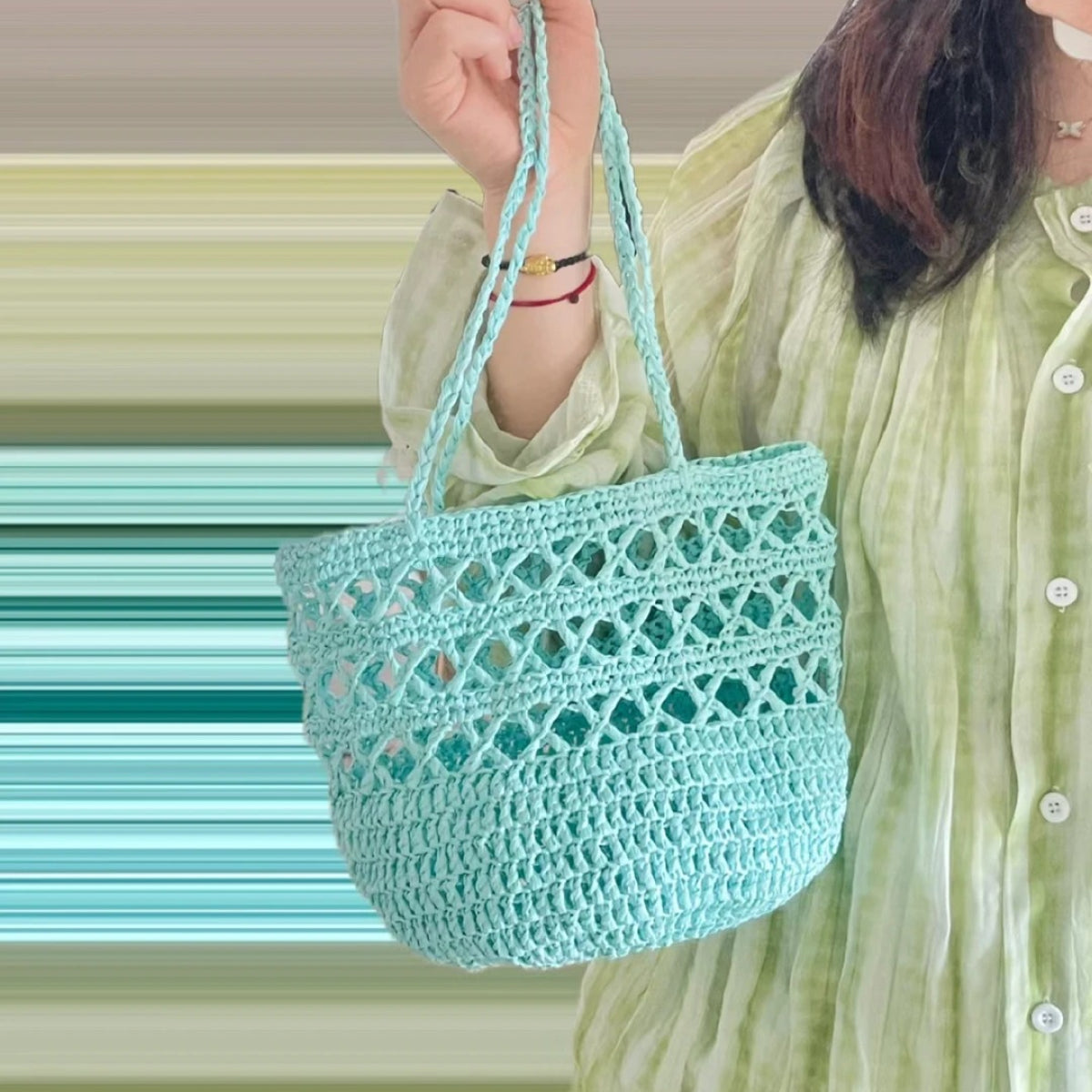 【手にやさしい】ラフィア風 スムースヤーン 250m｜コットンリンター由来の再生繊維｜スルスル編める夏糸｜麦わら帽子 かごバッグ