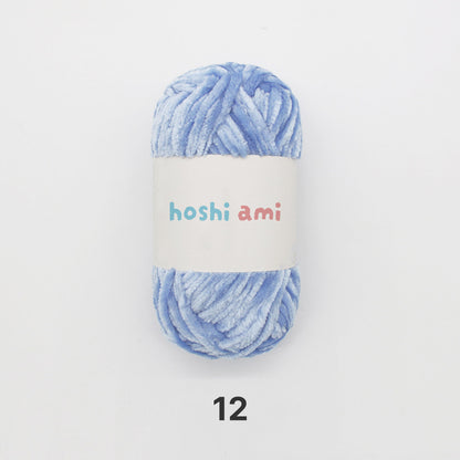 Moco Velvet Yarn（モコベルベットヤーン）100g｜シェニール・モールヤーン｜ベルベットのような艶感の毛糸｜秋冬小物・あみぐるみに｜全50色