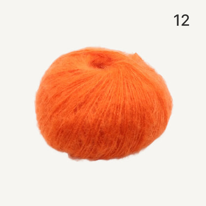Fuwari Mohair（フワリモヘア）25g｜極上の肌触り｜綿あめのように軽やか｜引き揃え・透かし編み・ベビーウェアに｜全40色