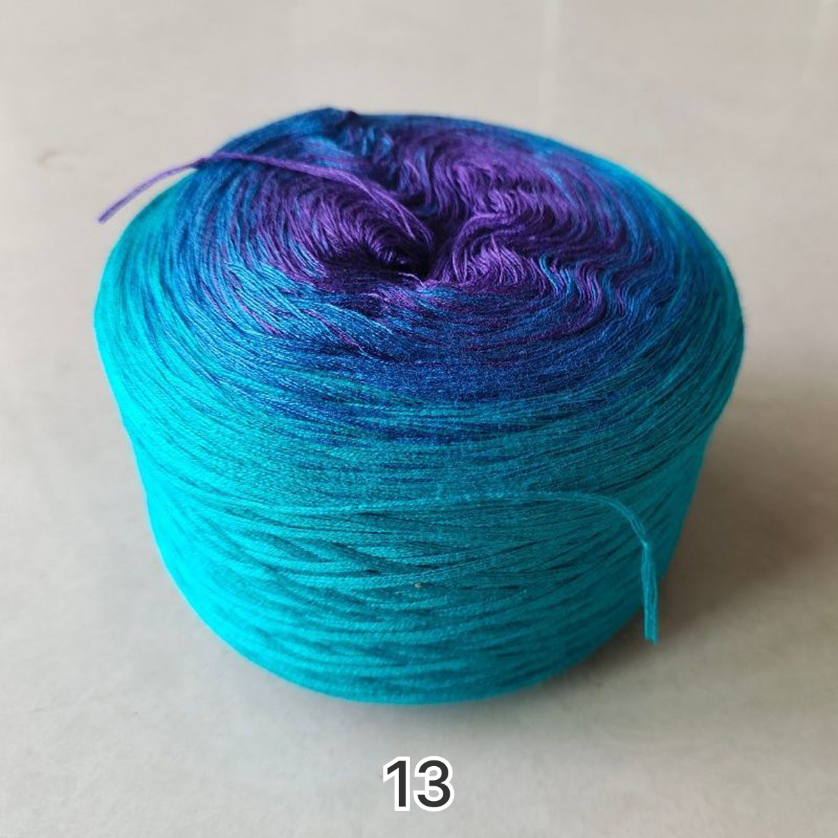 【シルケット加工・綿100%】Joyful Cake Yarn（ジョイフルケーキヤーン）300g｜ロングピッチ段染め・韓国風｜夏用ウェア・ショール・ブランケットに最適｜全36色｜電子版 ショール編みレシピ プレゼント！