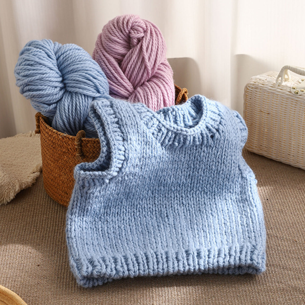 【ウール100%】Makiba Wool（まきばウール）250g｜超極太｜ざくざく編める秋冬毛糸｜マフラー・帽子・ベスト・セーターに｜全6色