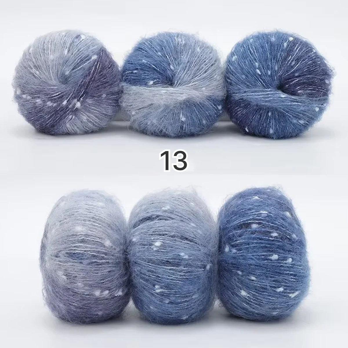 Milky Way Mohair（ミルキーウェイ・モヘア）50g｜美しい段染め｜ふわふわのウール・モヘア混｜マフラー作りに｜全18色