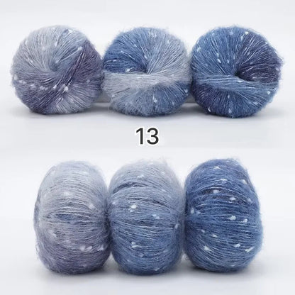 Milky Way Mohair（ミルキーウェイ・モヘア）50g｜美しい段染め｜ふわふわのウール・モヘア混｜マフラー作りに｜全18色