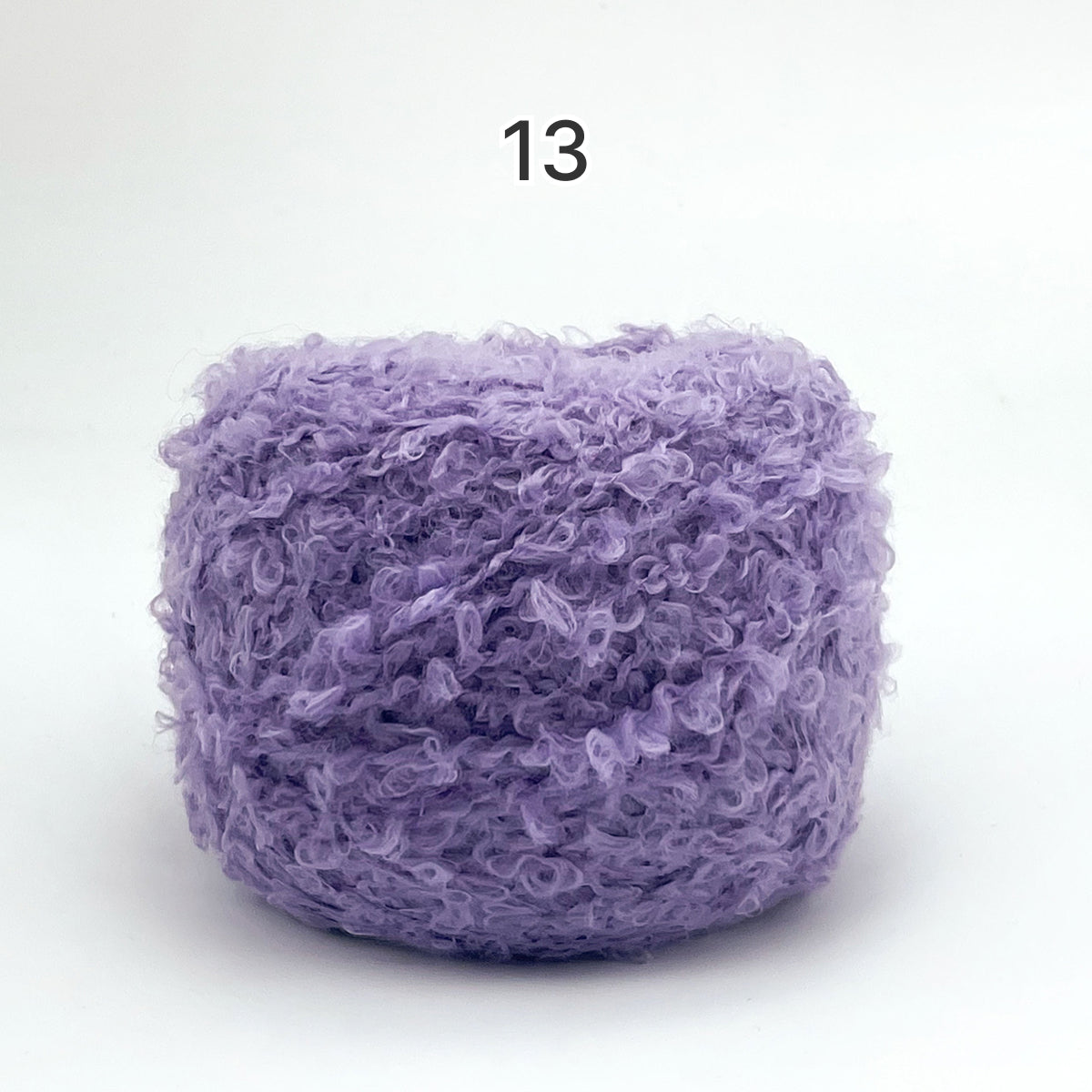 Teddy Loop Yarn（テディループヤーン）50g｜くるくるループのブークレヤーン｜ウール混｜もこもこファンシーヤーン｜韓国風ツイード調｜あみぐるみ・引き揃え糸に｜全17色