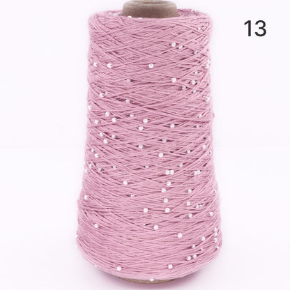 Pearl Cotton（パールコットン）350g｜真珠のような輝き｜パールビーズ入りシルケットコットン｜上品な艶と涼やかなサマーヤーン｜韓国トレンドのバレエコア風｜全75色