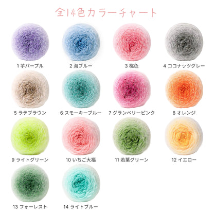 【極上・全色コレクション】ロングファーヤーン・プレミアム14色セット（各1玉・計14玉）