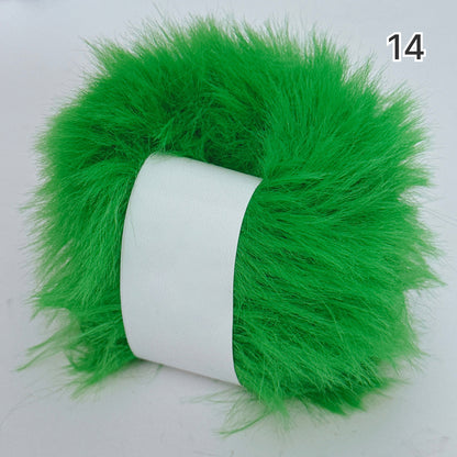 Mochi Fur Yarn（モチファーヤーン）50g｜ふわもこ・フェイクファー・パステルカラー｜帽子・マフラー｜韓国トレンド｜全15色