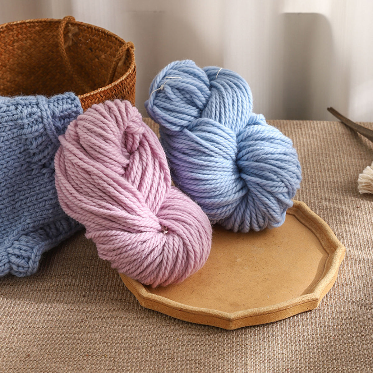 【ウール100%】Makiba Wool（まきばウール）250g｜超極太｜ざくざく編める秋冬毛糸｜マフラー・帽子・ベスト・セーターに｜全6色