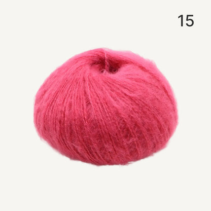 Fuwari Mohair（フワリモヘア）25g｜極上の肌触り｜綿あめのように軽やか｜引き揃え・透かし編み・ベビーウェアに｜全40色