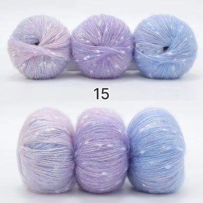 Milky Way Mohair（ミルキーウェイ・モヘア）50g｜美しい段染め｜ふわふわのウール・モヘア混｜マフラー作りに｜全18色