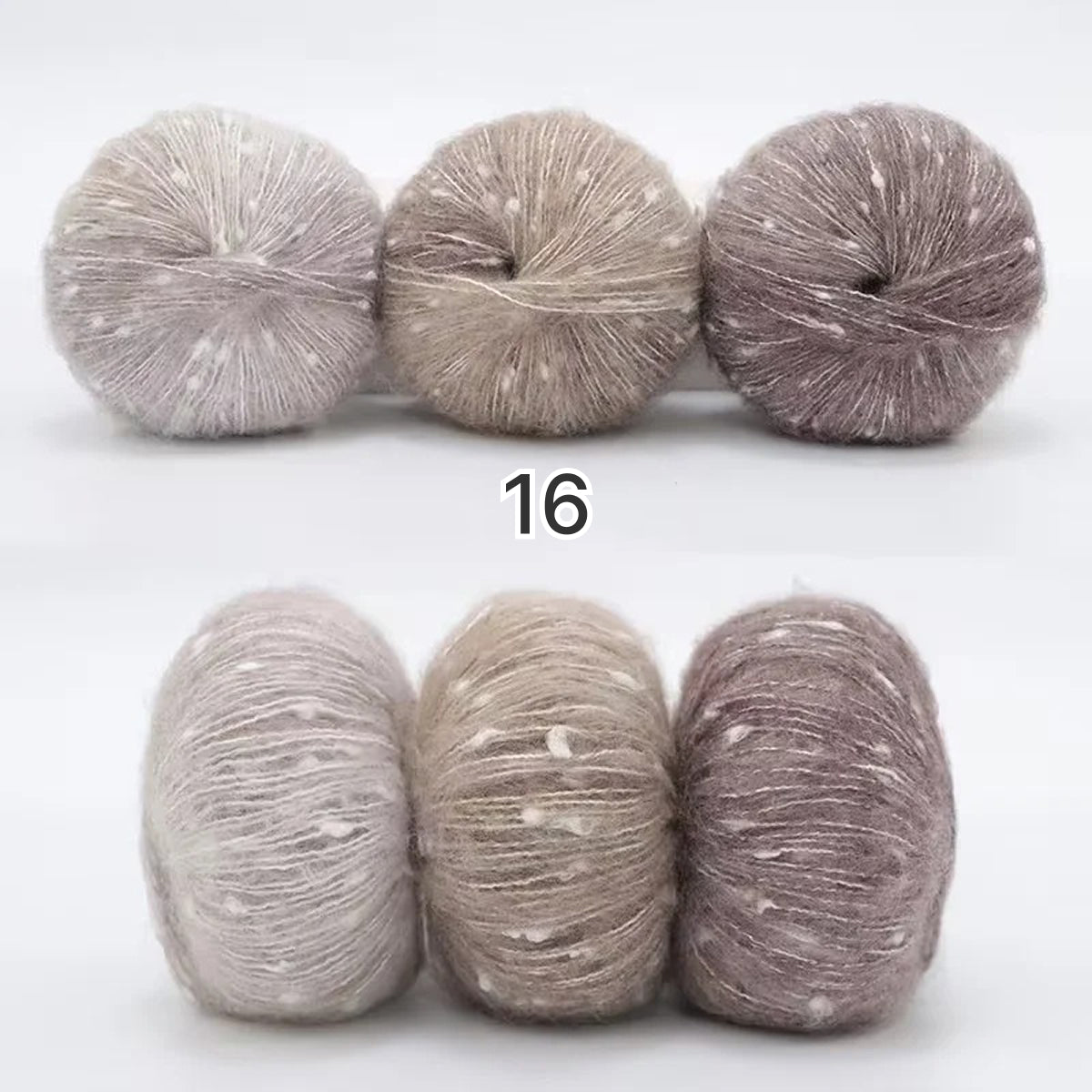 Milky Way Mohair（ミルキーウェイ・モヘア）50g｜美しい段染め｜ふわふわのウール・モヘア混｜マフラー作りに｜全18色
