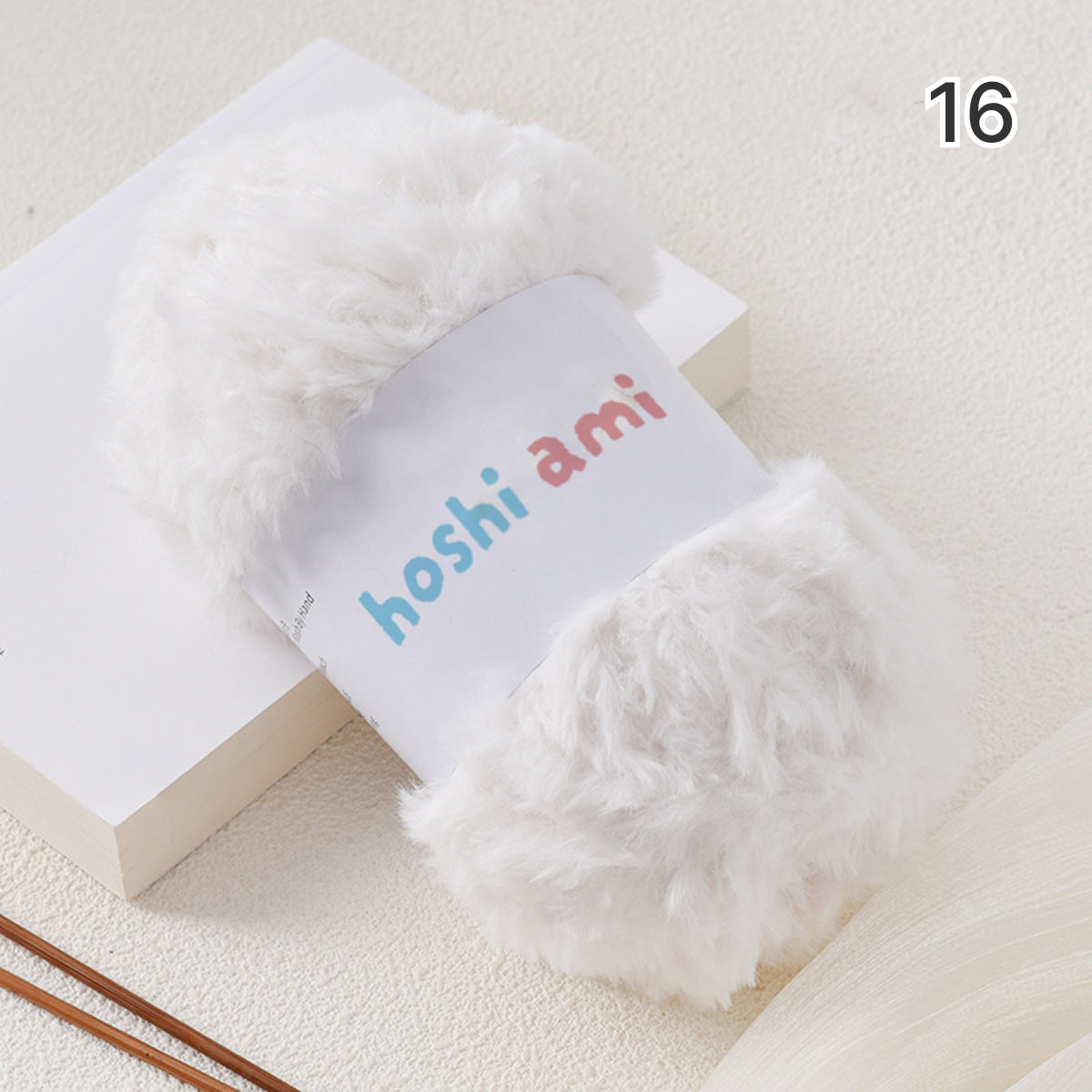 極太フェイクファーヤーン100g大玉｜もこもこ エコファー｜星ポンチョ　マフラー・バッグ・ラグ作りに