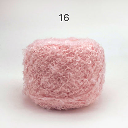 Teddy Loop Yarn（テディループヤーン）50g｜くるくるループのブークレヤーン｜ウール混｜もこもこファンシーヤーン｜韓国風ツイード調｜あみぐるみ・引き揃え糸に｜全17色