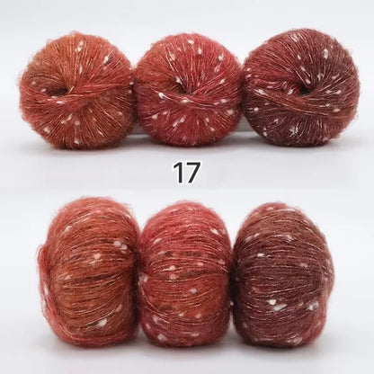 Milky Way Mohair（ミルキーウェイ・モヘア）50g｜美しい段染め｜ふわふわのウール・モヘア混｜マフラー作りに｜全18色