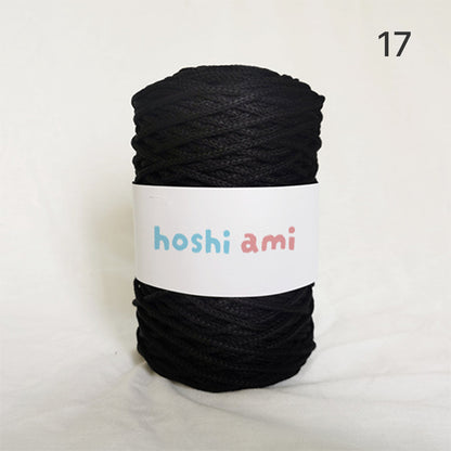 【手編みキット】綿100％ 立体編みが映えるマルシェバッグ｜かごバッグ風・全29色｜バッグスカーフ付き｜編み方動画付き