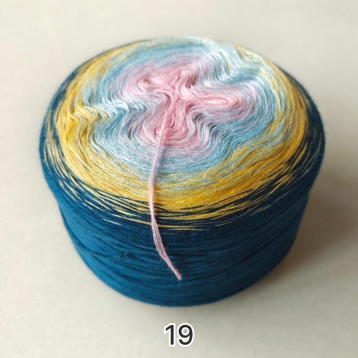 【シルケット加工・綿100%】Joyful Cake Yarn（ジョイフルケーキヤーン）300g｜ロングピッチ段染め・韓国風｜夏用ウェア・ショール・ブランケットに最適｜全36色｜電子版 ショール編みレシピ プレゼント！