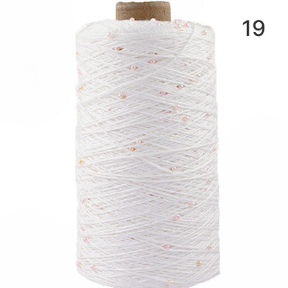 Pearl Cotton（パールコットン）350g｜真珠のような輝き｜パールビーズ入りシルケットコットン｜上品な艶と涼やかなサマーヤーン｜韓国トレンドのバレエコア風｜全75色