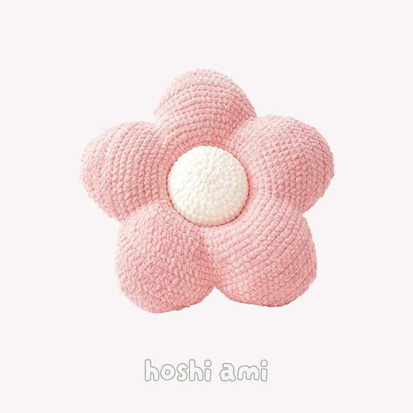 お花クッション手編みキット｜動画付き・極太糸でザクザク編める円座