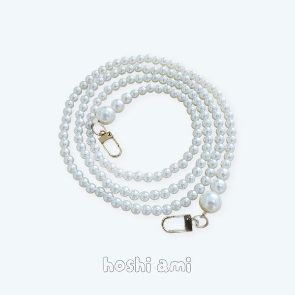 パールチェーン 90cm｜上品パール×ゴールド金具｜ハンドメイドバッグ用