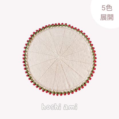 【手編みキット】単色花束ブランケット（15玉セット）｜並太毛糸で編む大判サイズ｜選べる5色｜ 初心者でも簡単！電子版編みレシピ プレゼント！