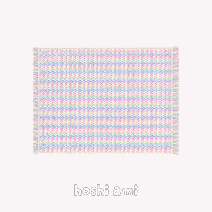 【手編みキット】Yumeiro Blanket（ゆめいろブランケット）｜8色で編むふんわりブランケット｜ミルキーカラー｜2サイズ｜編み図付き