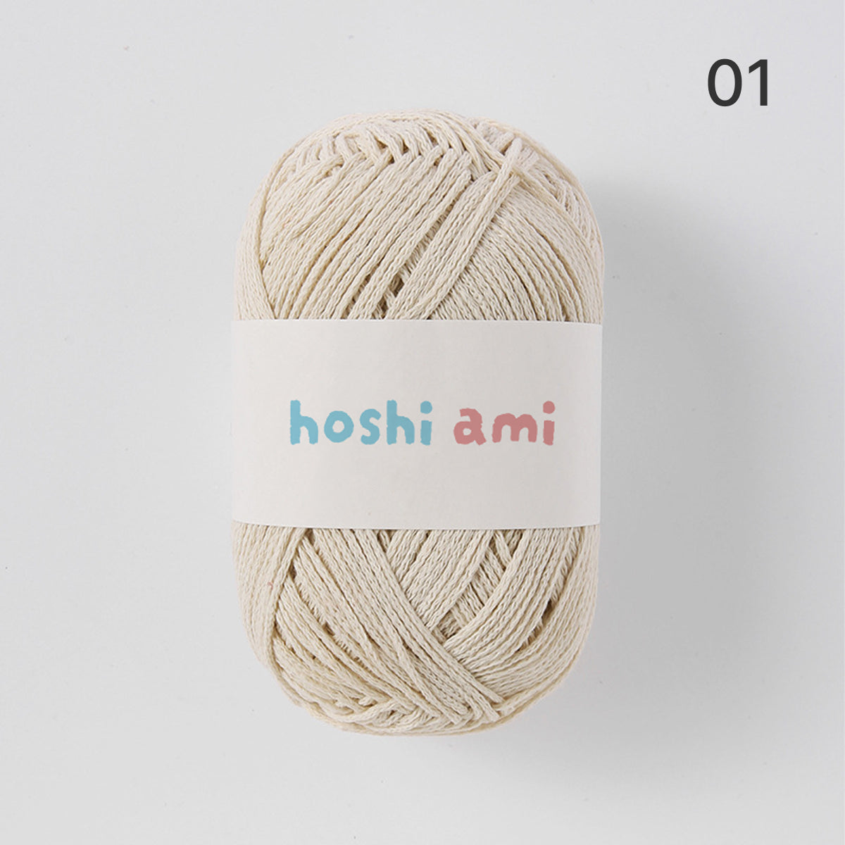 韓国風 1mm コットン混ヤーン 75g｜全23色 ハリがあって型崩れしにくい編み糸｜バッグ・帽子・小物におすすめ