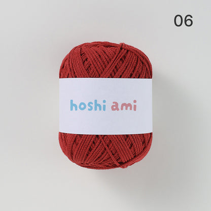 韓国風 1mm コットン混ヤーン 75g｜全23色 ハリがあって型崩れしにくい編み糸｜バッグ・帽子・小物におすすめ