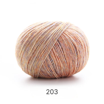 【手編みキット】ヘキサゴンカーディガン｜ミックスカラーリリヤーン｜話題の六角形カーデ （編み図付き）