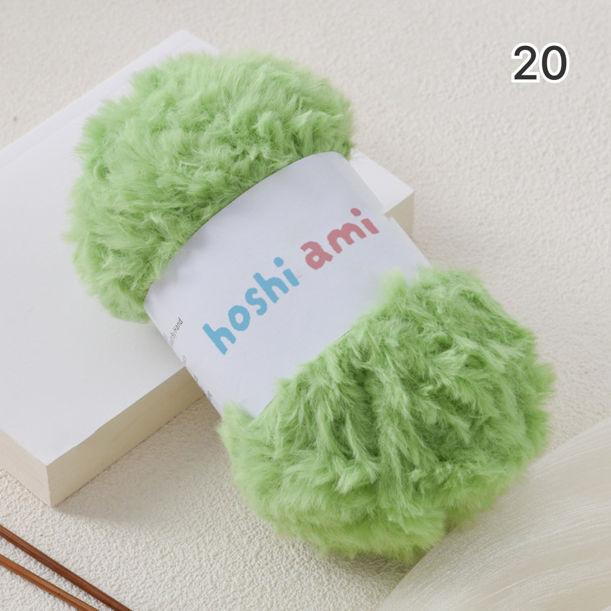 極太フェイクファーヤーン100g大玉｜もこもこ エコファー｜星ポンチョ　マフラー・バッグ・ラグ作りに