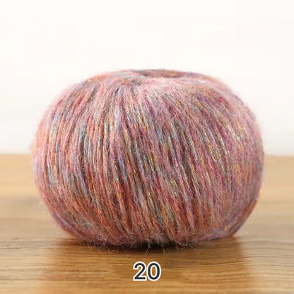 Sea Mohair（シーモヘア）25g ｜アルパカ50%×モヘア50%｜ふんわり軽やか｜引き揃え糸・透け感ニット・マフラー作り｜韓国ファッション｜全20色