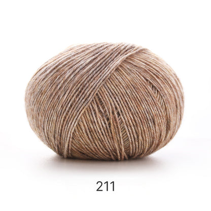 【150g大玉】絵画のようなミックスカラー｜コットン混リリヤーン｜大容量375m｜ウェア・ブランケットに