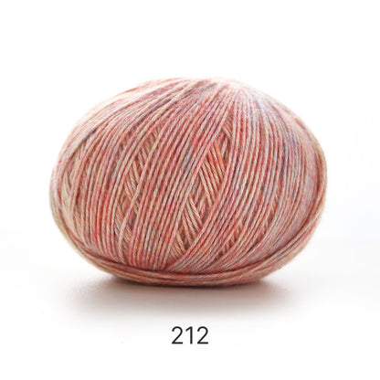 【手編みキット】ヘキサゴンカーディガン｜ミックスカラーリリヤーン｜話題の六角形カーデ （編み図付き）