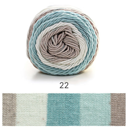 「夢」 100g｜多彩なグラデーションヤーン｜編むだけで可愛いボーダー柄が出現｜SNSで話題の韓国風