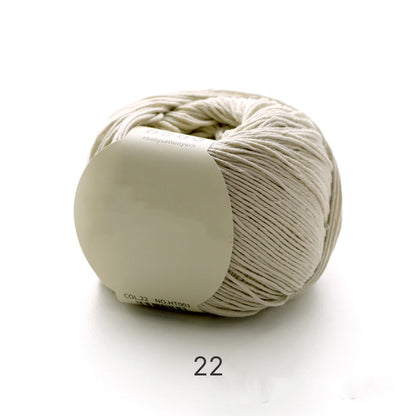 【綿100%】「ピュア・コットン」 50g｜100%コットン糸｜通気性抜群で心地よい｜ベビー服・オールシーズン対応