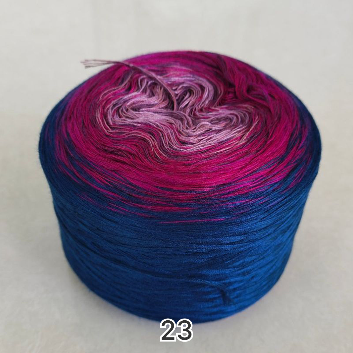 【シルケット加工・綿100%】Joyful Cake Yarn（ジョイフルケーキヤーン）300g｜ロングピッチ段染め・韓国風｜夏用ウェア・ショール・ブランケットに最適｜全36色｜電子版 ショール編みレシピ プレゼント！