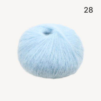 Fuwari Mohair（フワリモヘア）25g｜極上の肌触り｜綿あめのように軽やか｜引き揃え・透かし編み・ベビーウェアに｜全40色