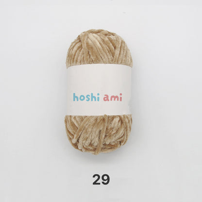 Moco Velvet Yarn（モコベルベットヤーン）100g｜シェニール・モールヤーン｜ベルベットのような艶感の毛糸｜秋冬小物・あみぐるみに｜全50色