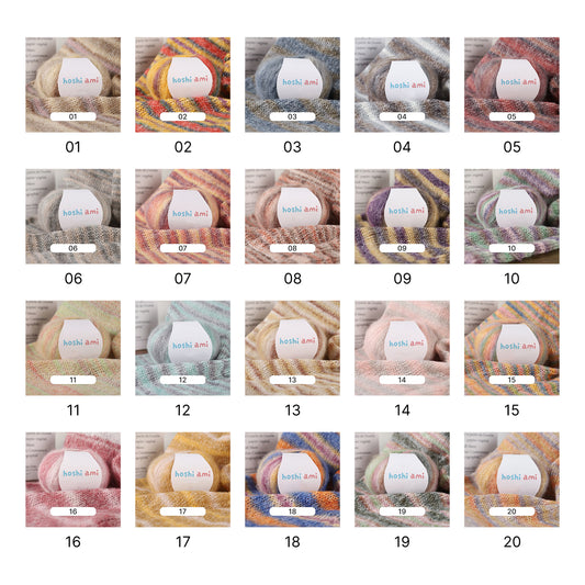 キャンデーモヘア　シルクのような艶 ふんわり軽やか 春先・秋冬毛糸 25g