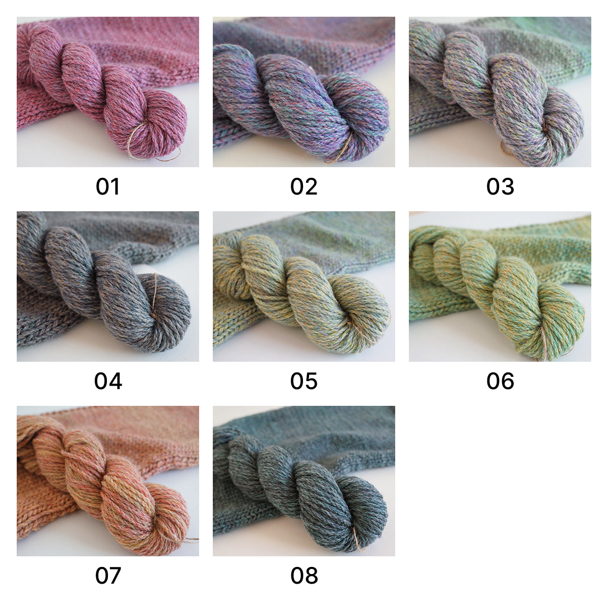 【ウール100%】Suisai Wool（水彩ウール）50g｜水彩画のような多彩な段染め｜マフラー・ショール・ウェアに｜全8色