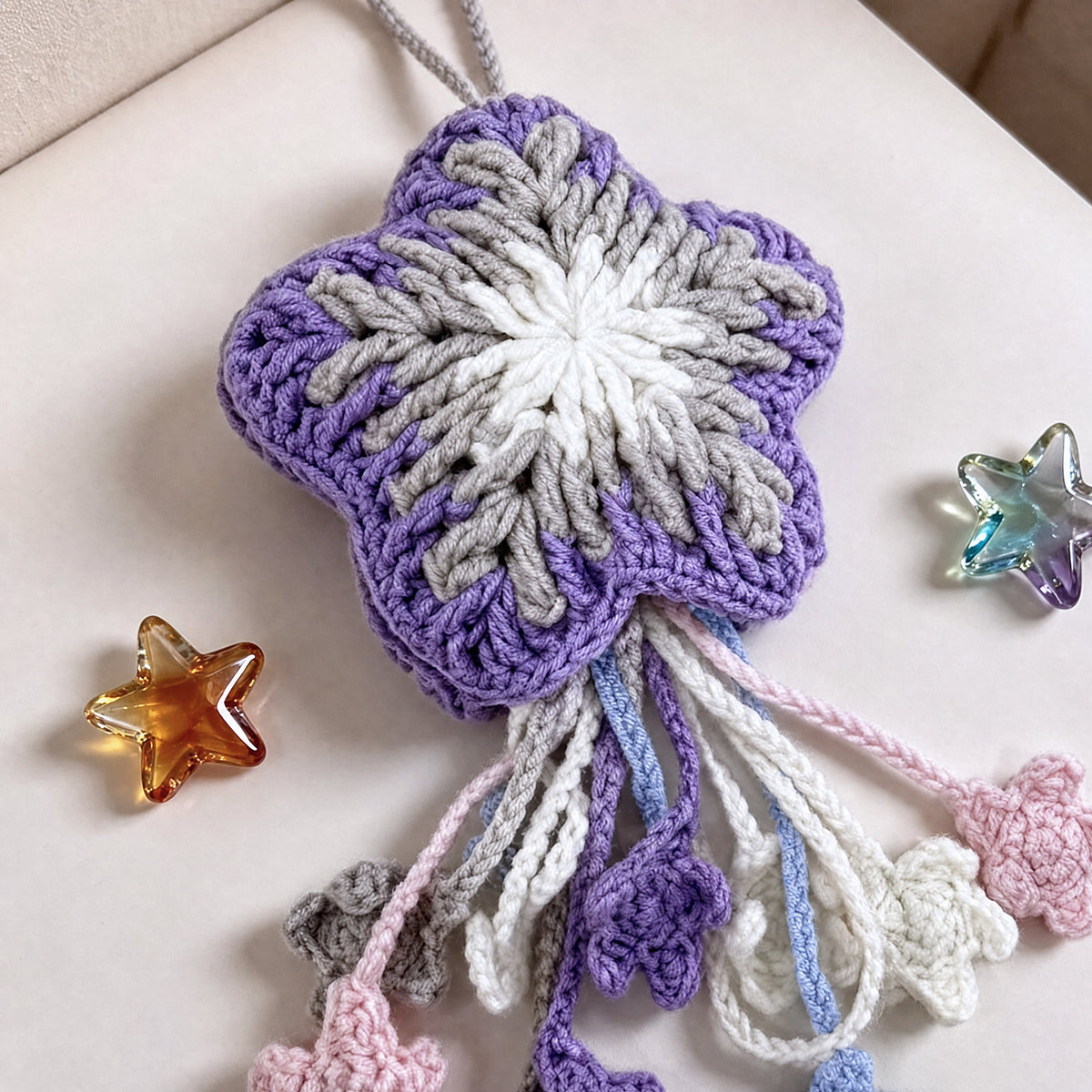 手編みキット hoshi charm｜ダブルスターセット｜バッグチャーム