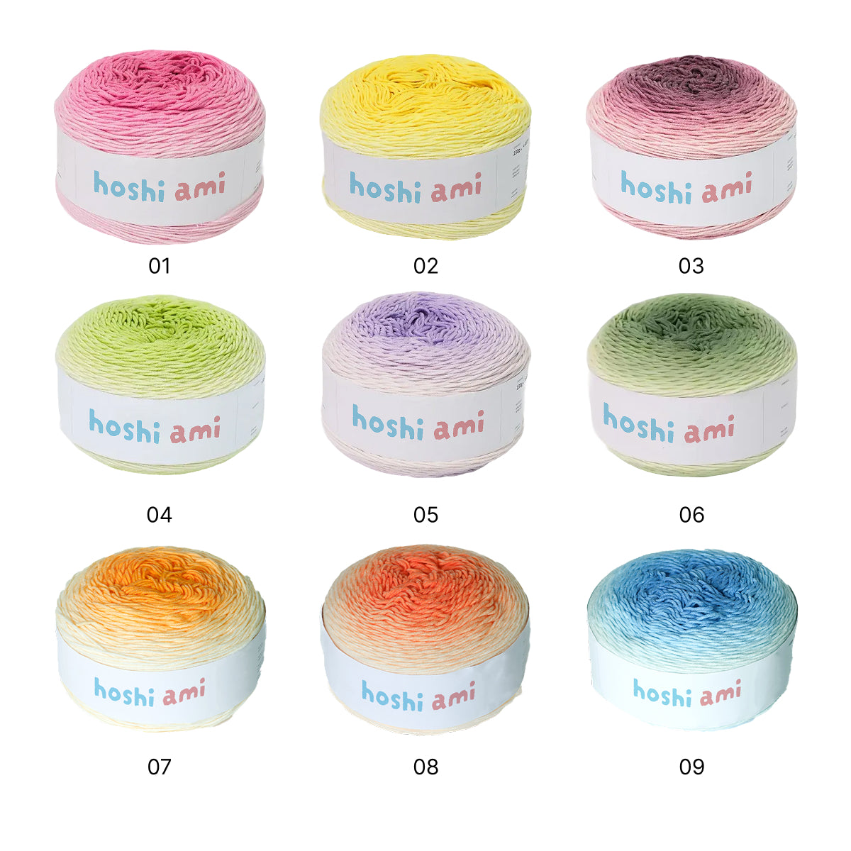 【大容量230g】ふんわり綿混グラデーション糸ノンファーヤーンNo Fur Yarn｜1玉でベストが完成｜大人可愛いニュアンスカラー｜コットン混