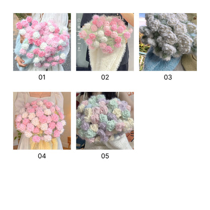 【手編みキット】夢幻のミックスカラーブーケ｜花束ブランケット｜ほしあみ限定｜全5色 ｜レシピ無料公開中！