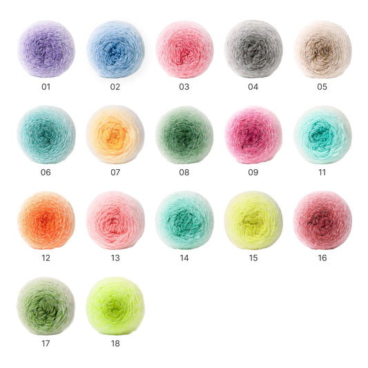 【極太毛糸】ロングファーヤーン 190g｜とろける肌触りのグラデーション｜花束ブランケット・ショール作りに