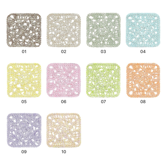 【細ラメ入り】Aurora Cotton（オーロラコットン）50g｜綿79％・やわらかな肌ざわりのラメコットン｜上品なきらめきで夏ウェア・バッグ・ショールに｜全10色